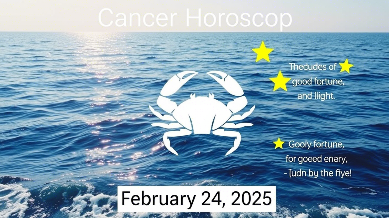 Cancer Daily Horoscope for February 24, 2025