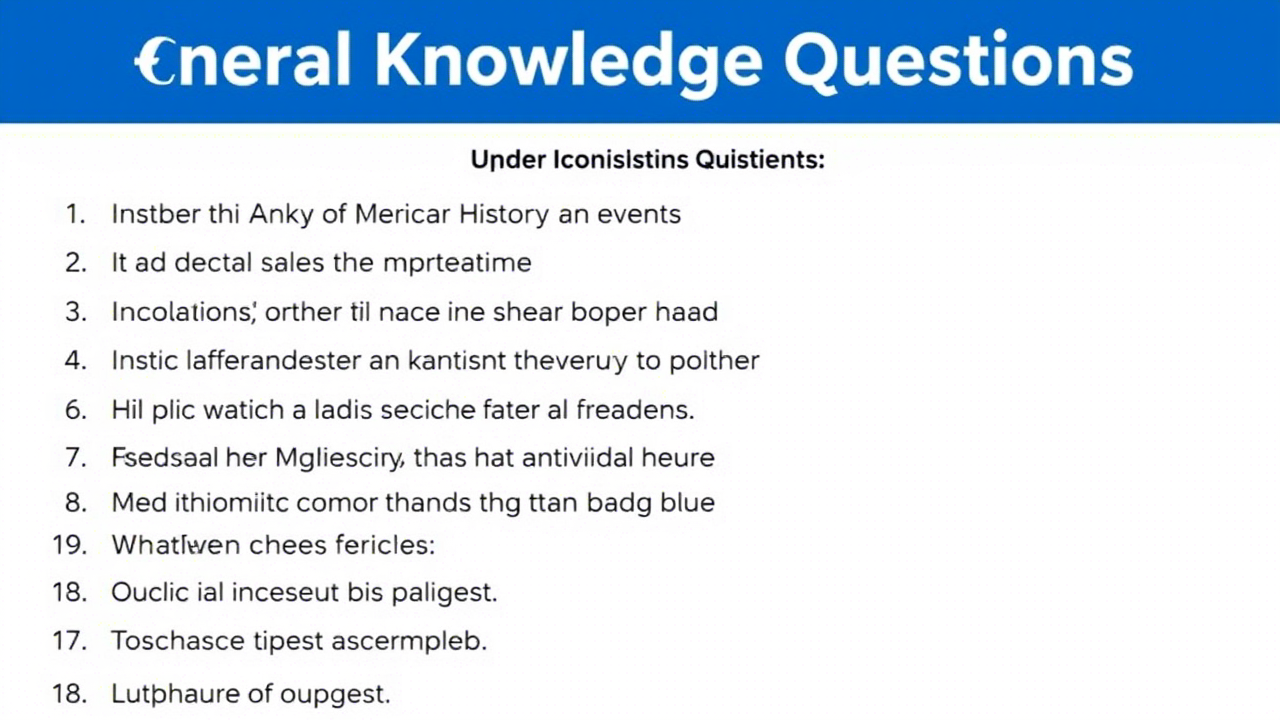 American GK Questions for Competitive Exams