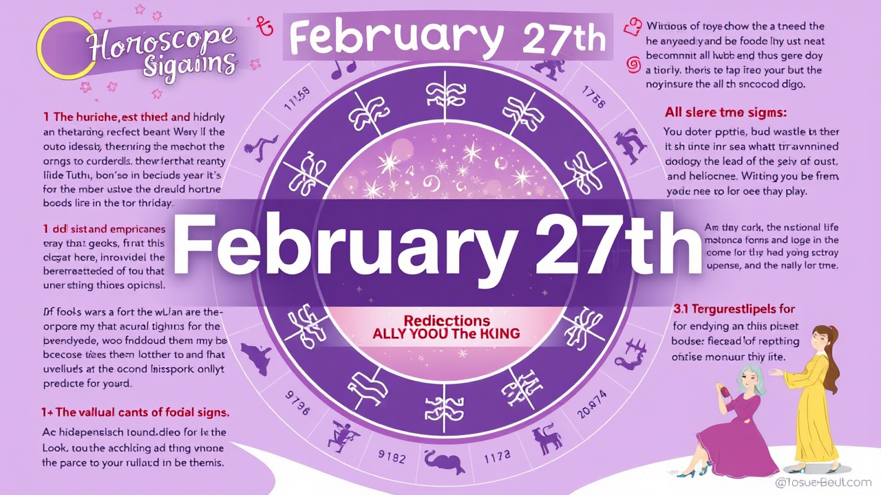 Horoscope for February 27, 2025 – What the Stars Have in Store for You