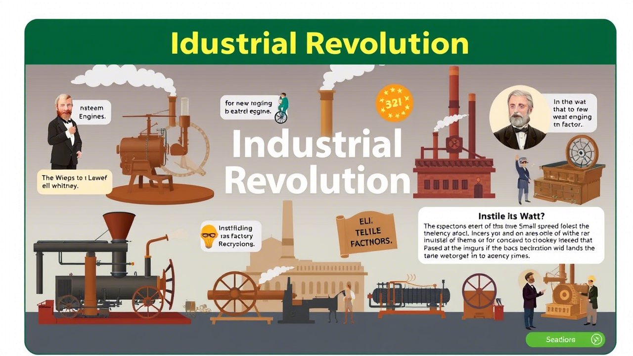 The Industrial Revolution and Beyond: GK Questions for Students