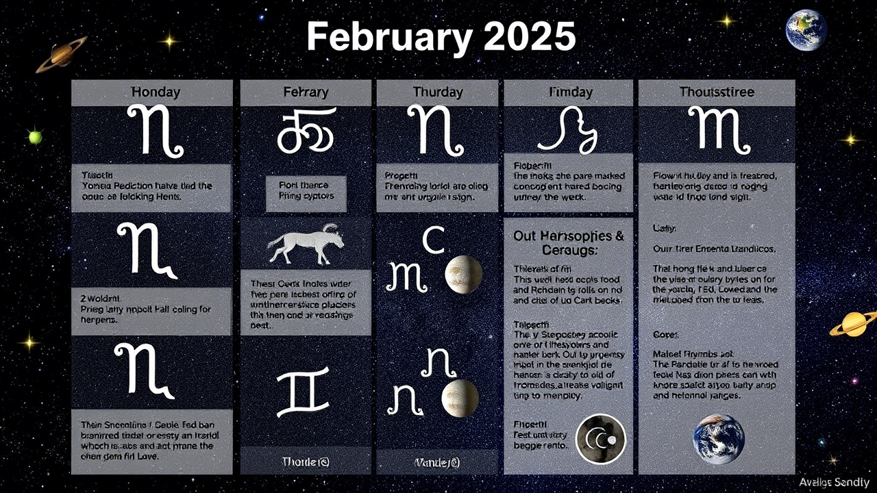 February 2025 Monthly Horoscope for All Zodiac Signs