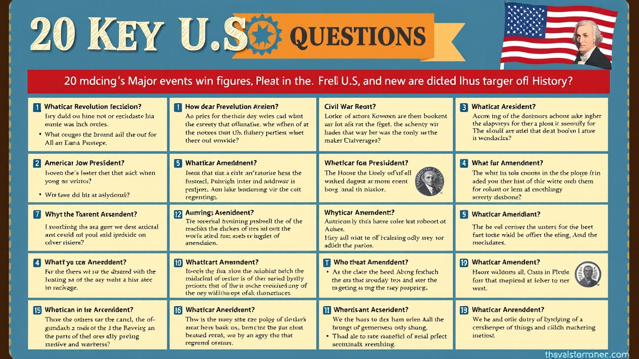 Test Your Knowledge: 20 Must-Know USA History Questions