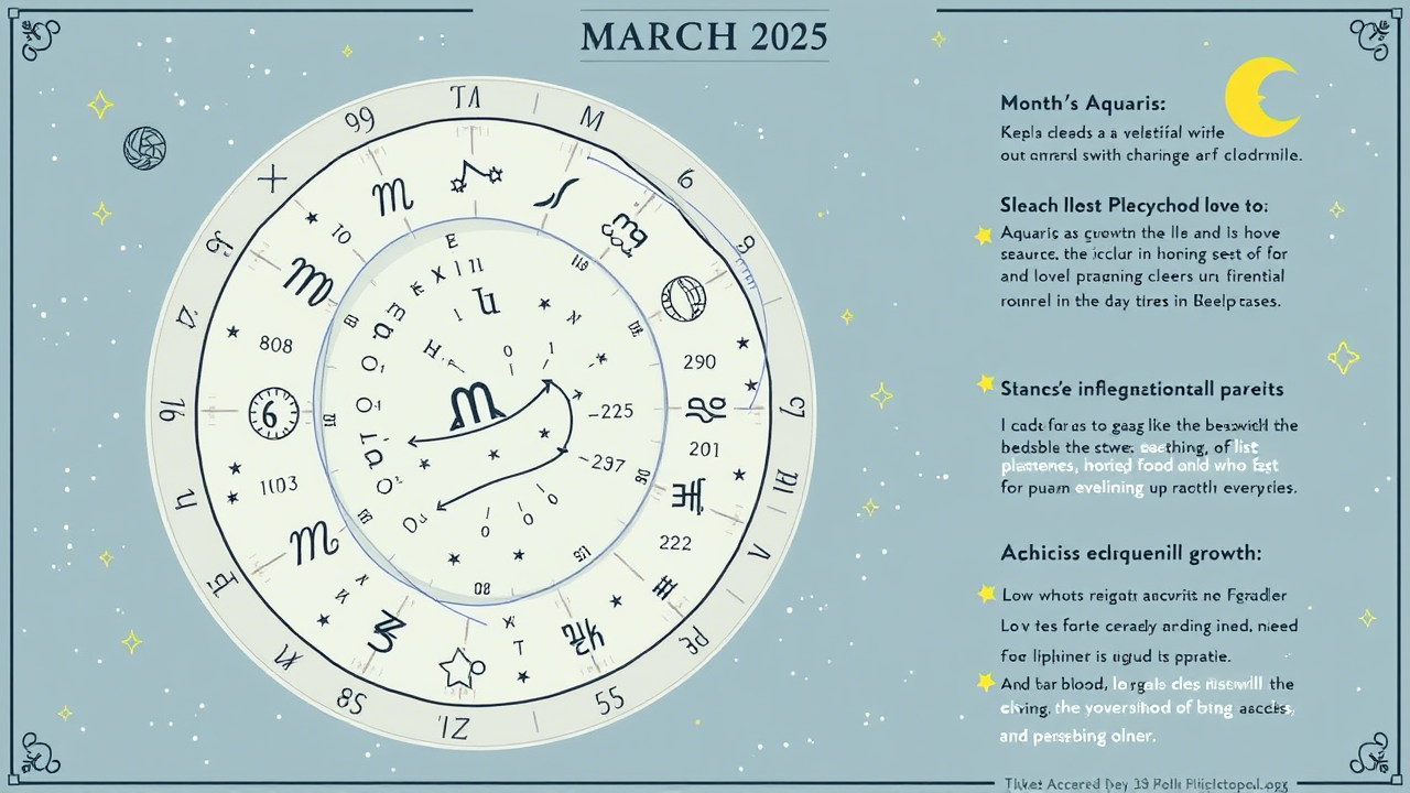 Aquarius Monthly Horoscope March 2025: Navigating Pisces Season with Clarity