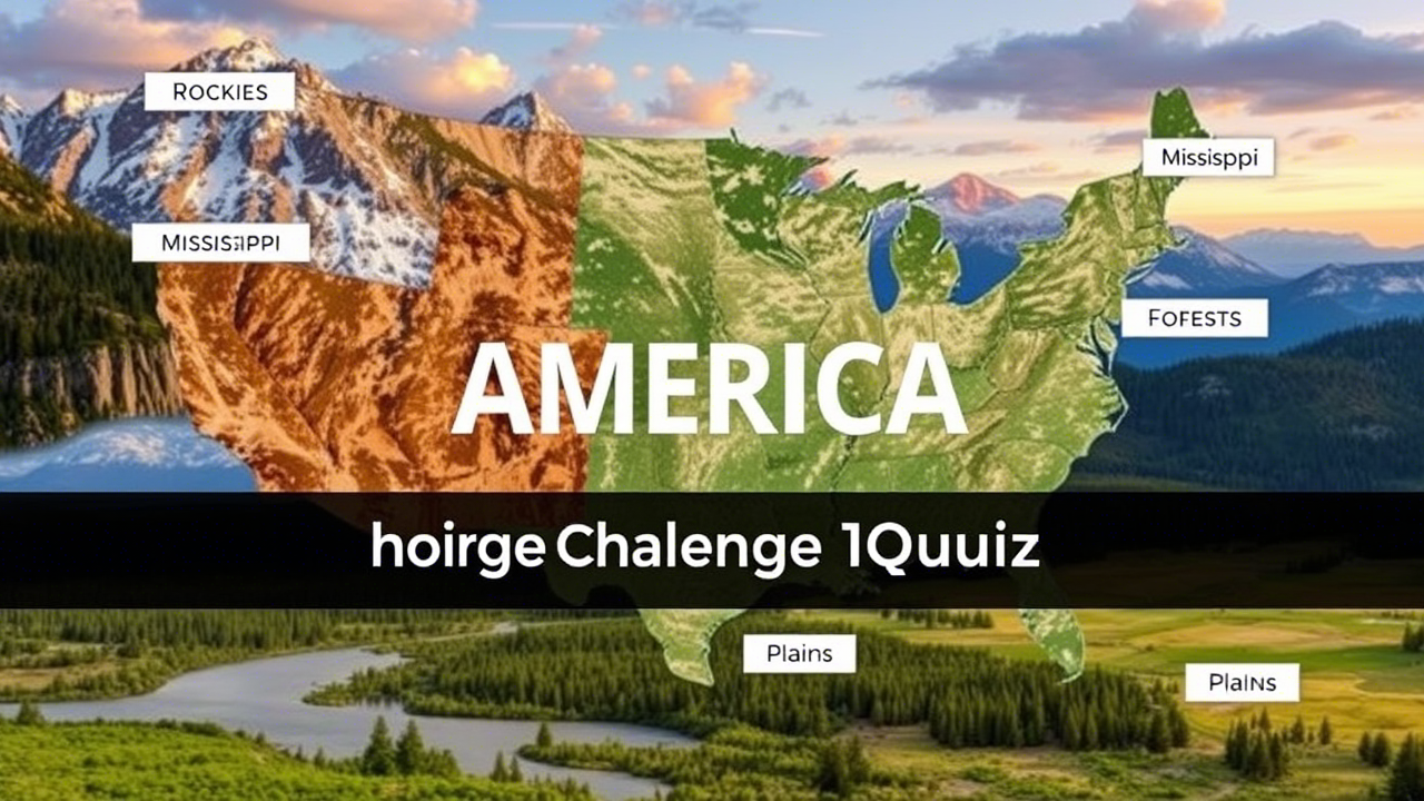 From Mountains to Rivers: A U.S. Geography Challenge