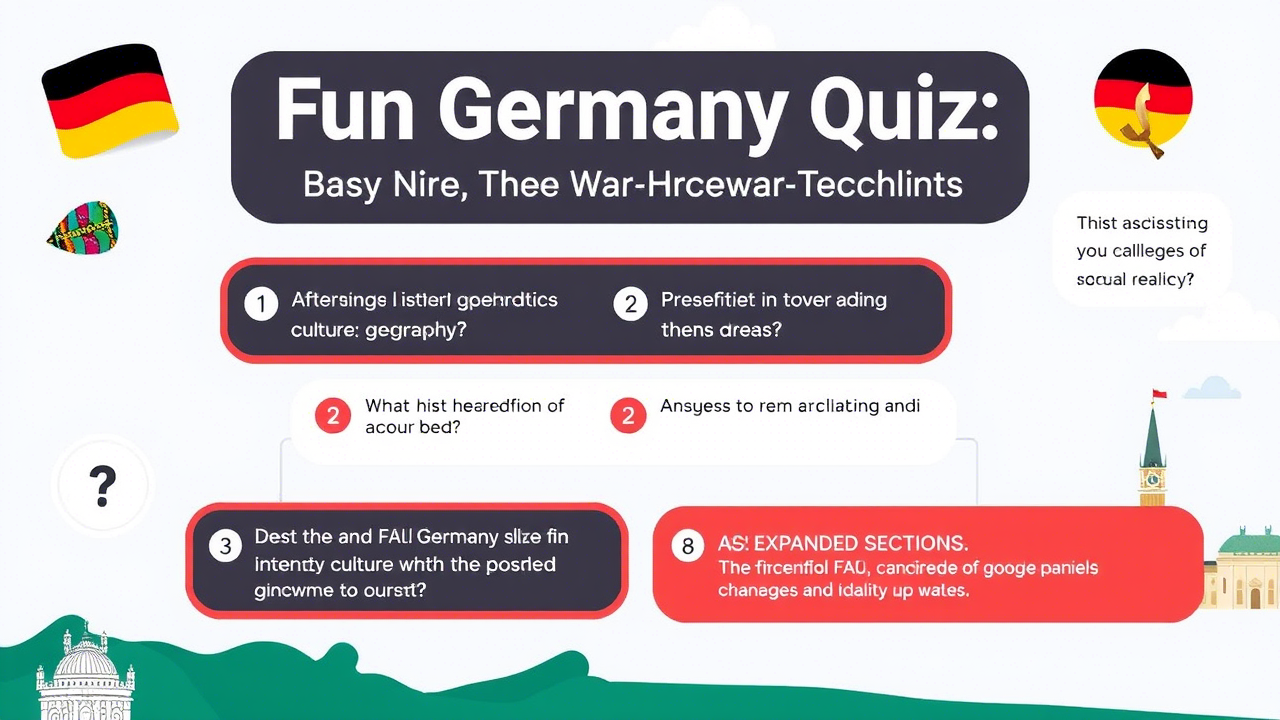 Fun Germany Quiz: Test Your Knowledge with These Questions!