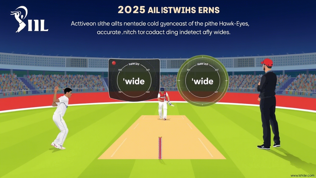 Hawk-Eye Technology to Monitor Wides in IPL 2025