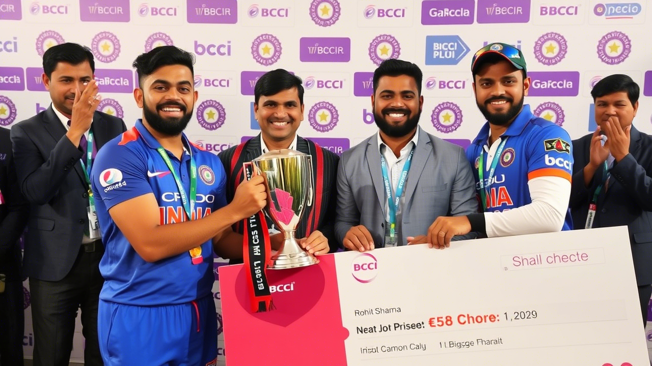 BCCI Announces ₹58 Crore Bonus for Champions Trophy Winning Indian Team